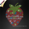 Heart Shape Strawberry Beautiful Hotfix Rhinestone Applique